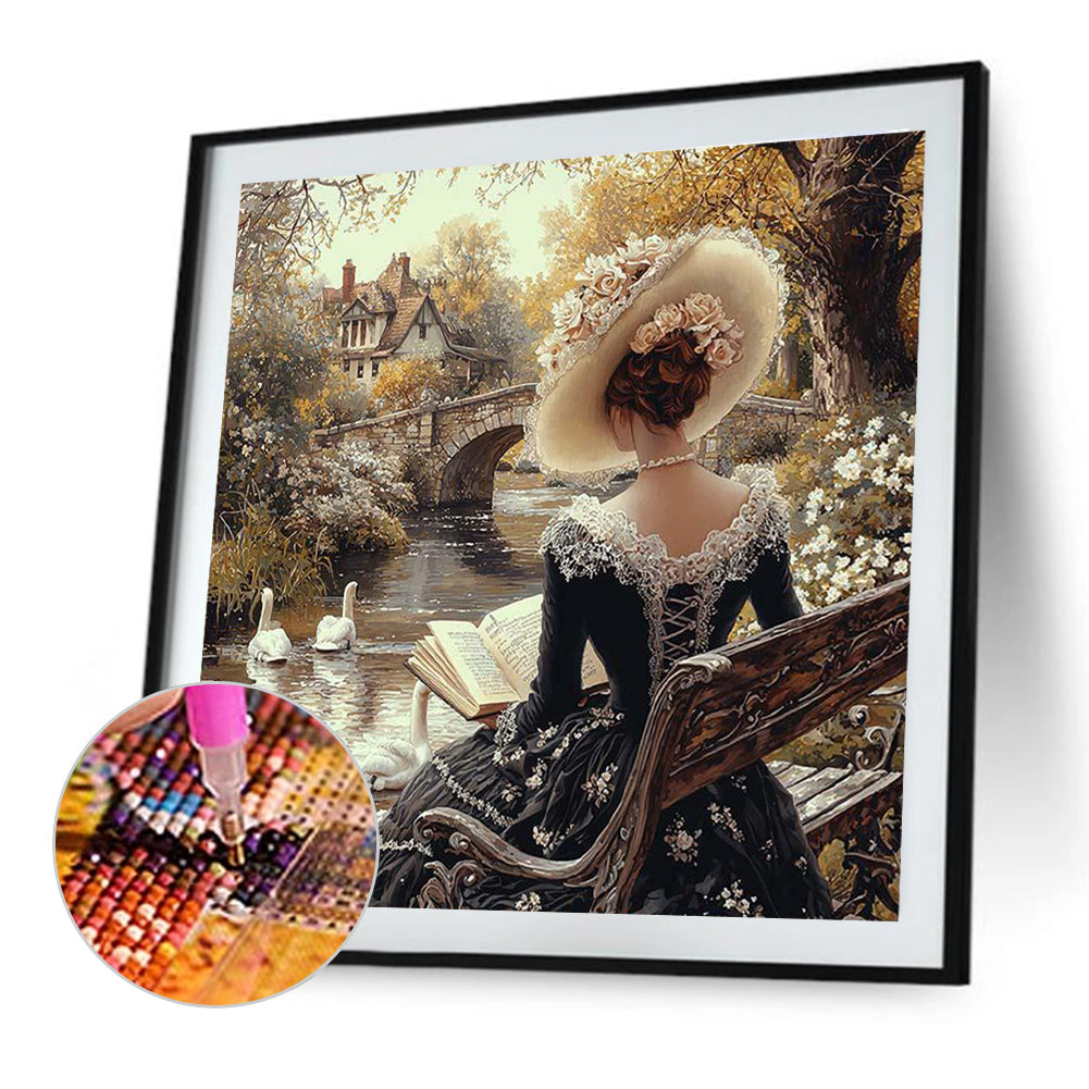 Victorian Beauty - Full Round Drill Diamond Painting 40*40CM