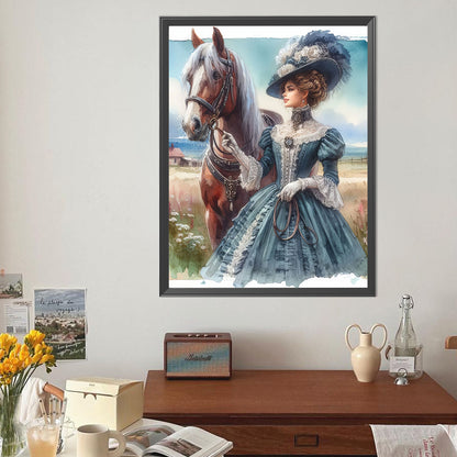 Victorian Beauty - Full Round Drill Diamond Painting 40*50CM