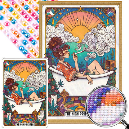 Magic Witch - Full AB Round Drill Diamond Painting 40*60CM