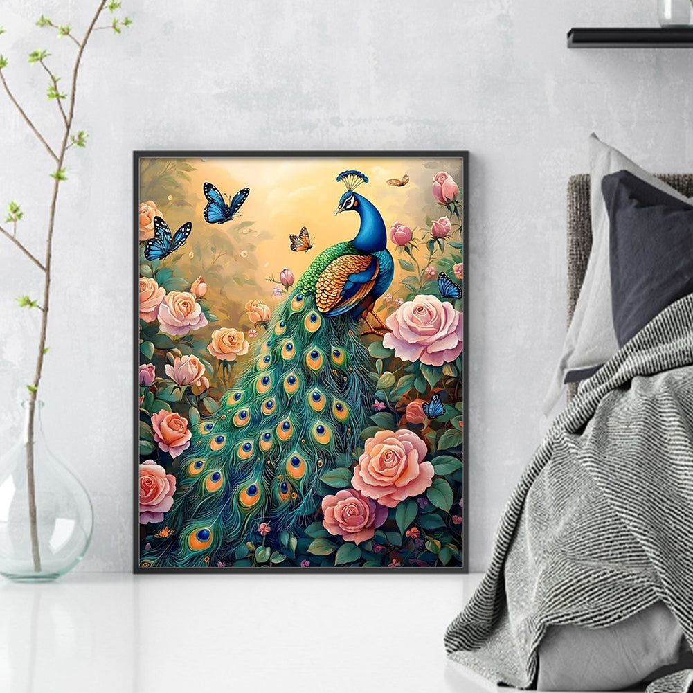 Peacock - 11CT Stamped Cross Stitch 40*50CM