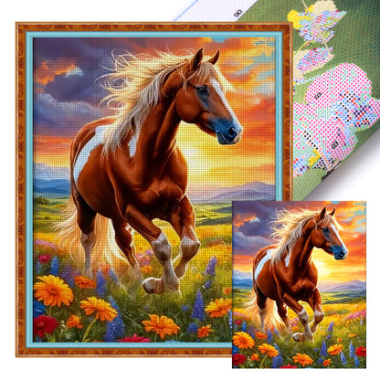 Horse - 11CT Stamped Cross Stitch 40*50CM