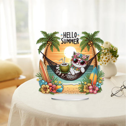 Acrylic Special Shape Animal Diamond Painting Desktop Decors Bedroom Table Decor