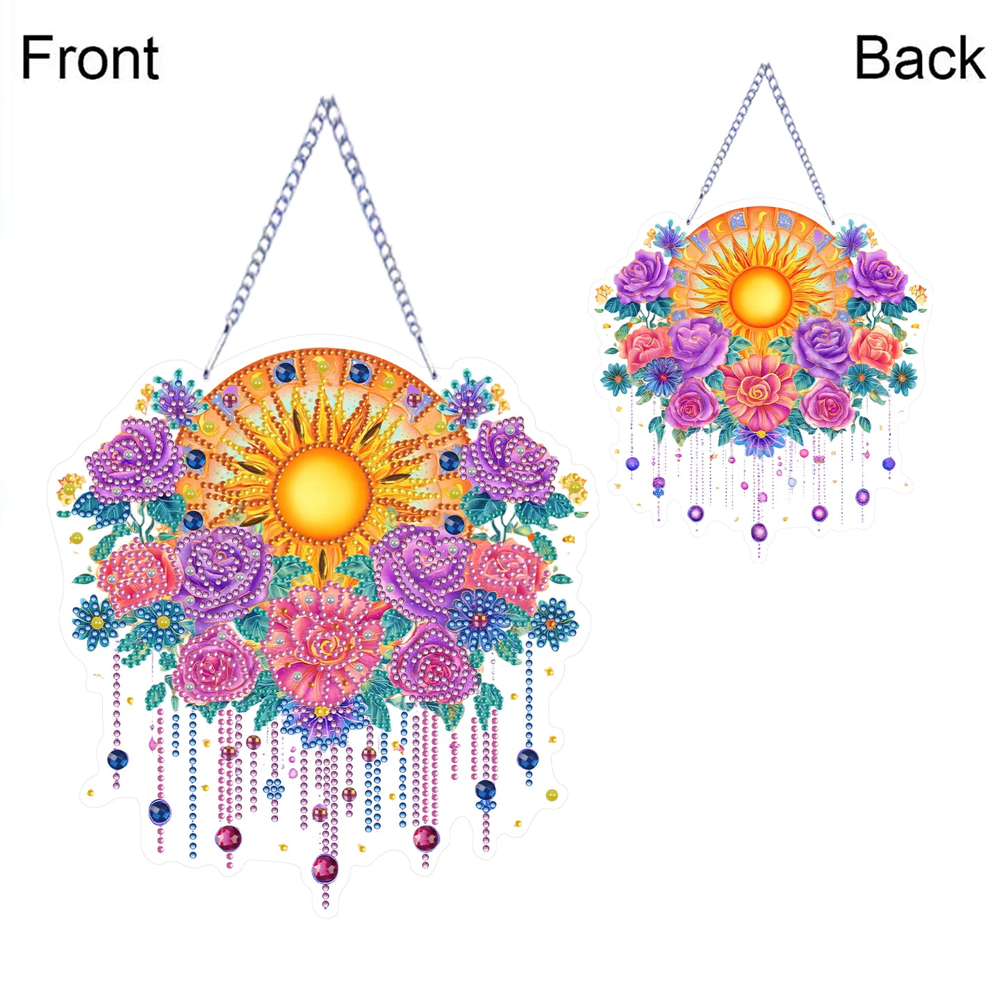 Acrylic Special Shape Animals Diamond Painting Ornaments for Garden Window Decor