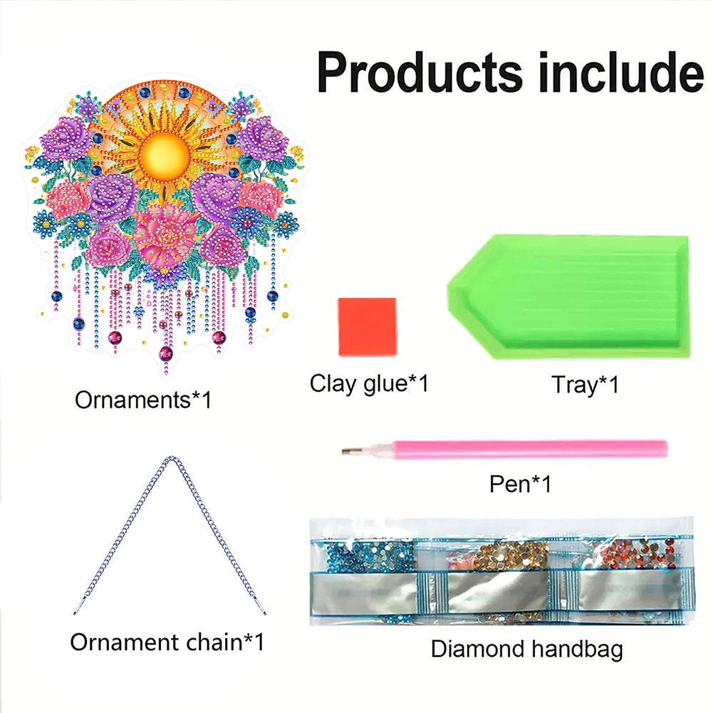 Acrylic Special Shape Animals Diamond Painting Ornaments for Garden Window Decor