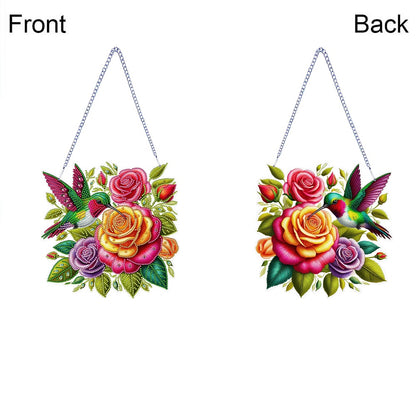 Acrylic Special Shape Animals Diamond Painting Ornaments for Garden Window Decor