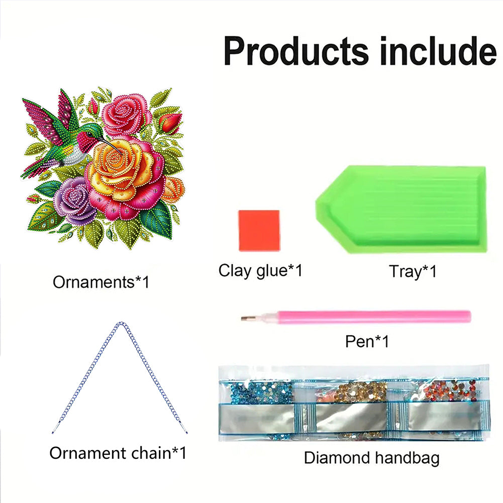 Acrylic Special Shape Animals Diamond Painting Ornaments for Garden Window Decor