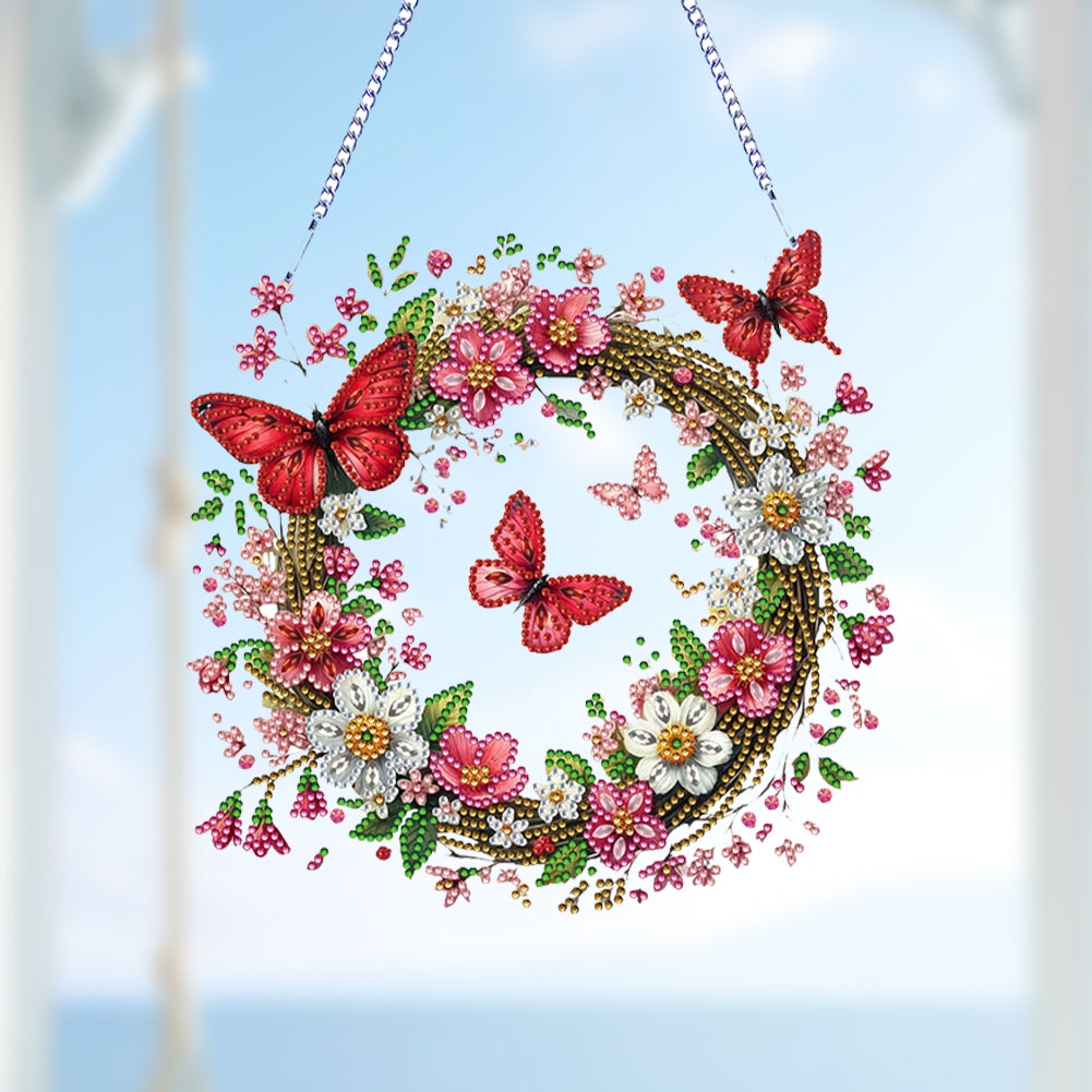 Acrylic Special Shape Animals Diamond Painting Ornaments for Garden Window Decor