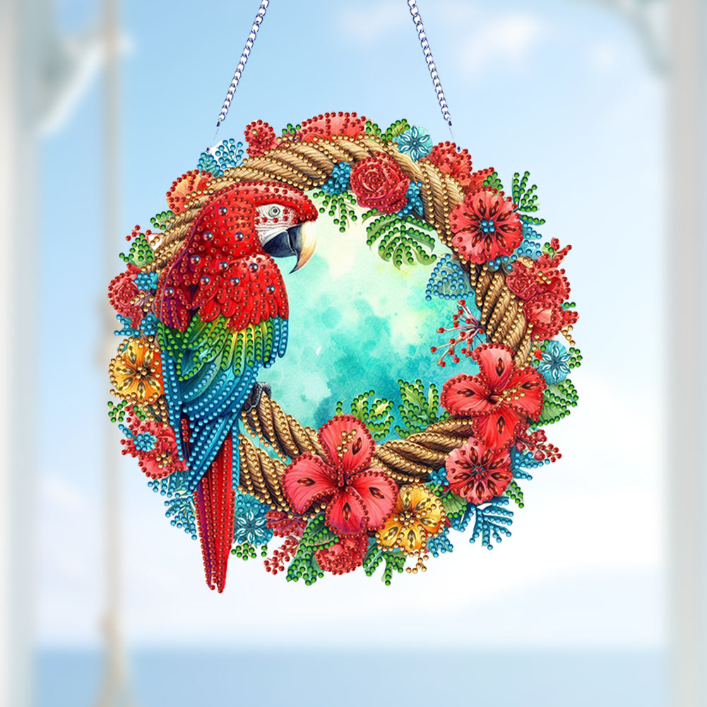 Acrylic Special Shape Animals Diamond Painting Ornaments for Garden Window Decor