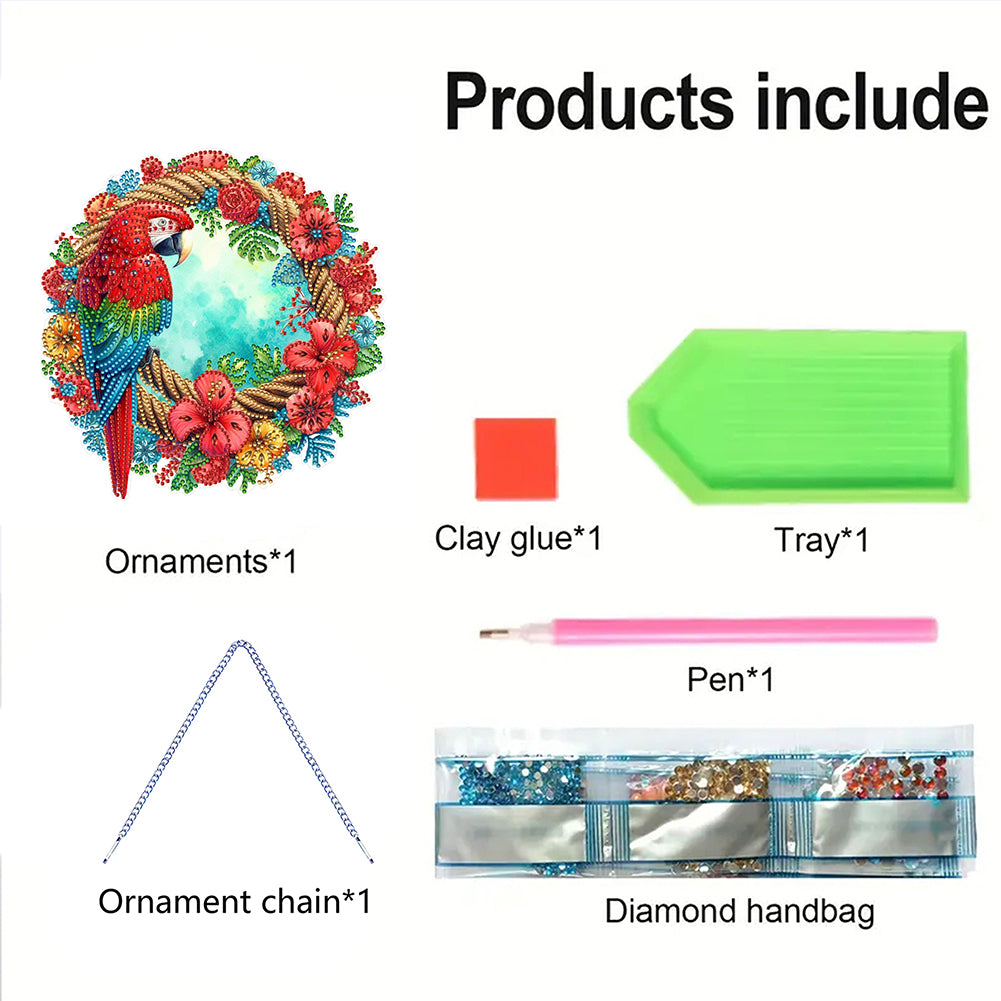 Acrylic Special Shape Animals Diamond Painting Ornaments for Garden Window Decor