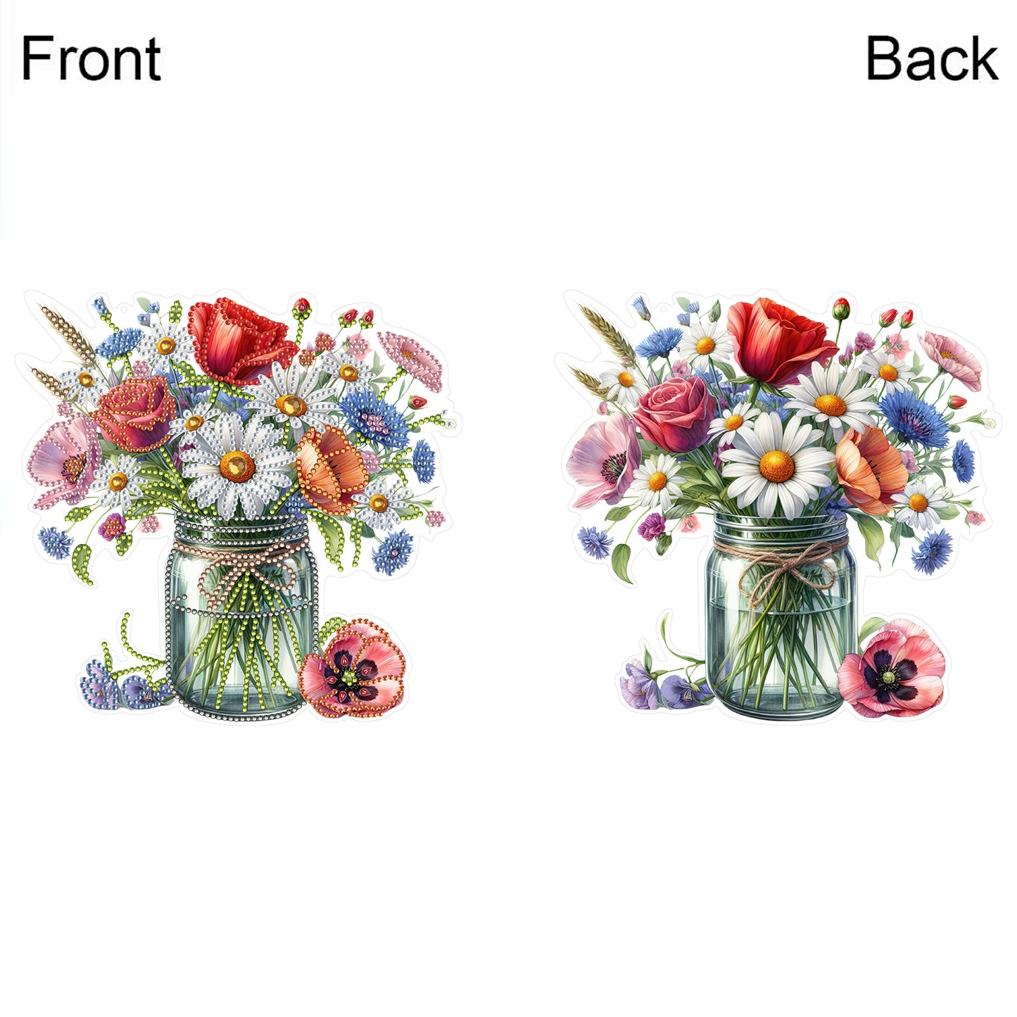 Acrylic Special Shape Animals Diamond Painting Ornaments for Garden Window Decor