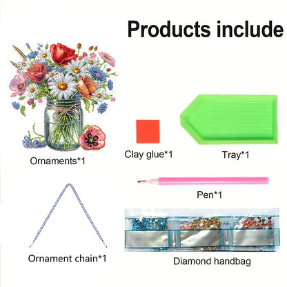 Acrylic Special Shape Animals Diamond Painting Ornaments for Garden Window Decor