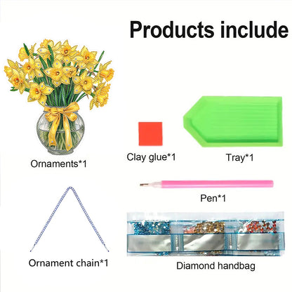 Acrylic Special Shape Animals Diamond Painting Ornaments for Garden Window Decor
