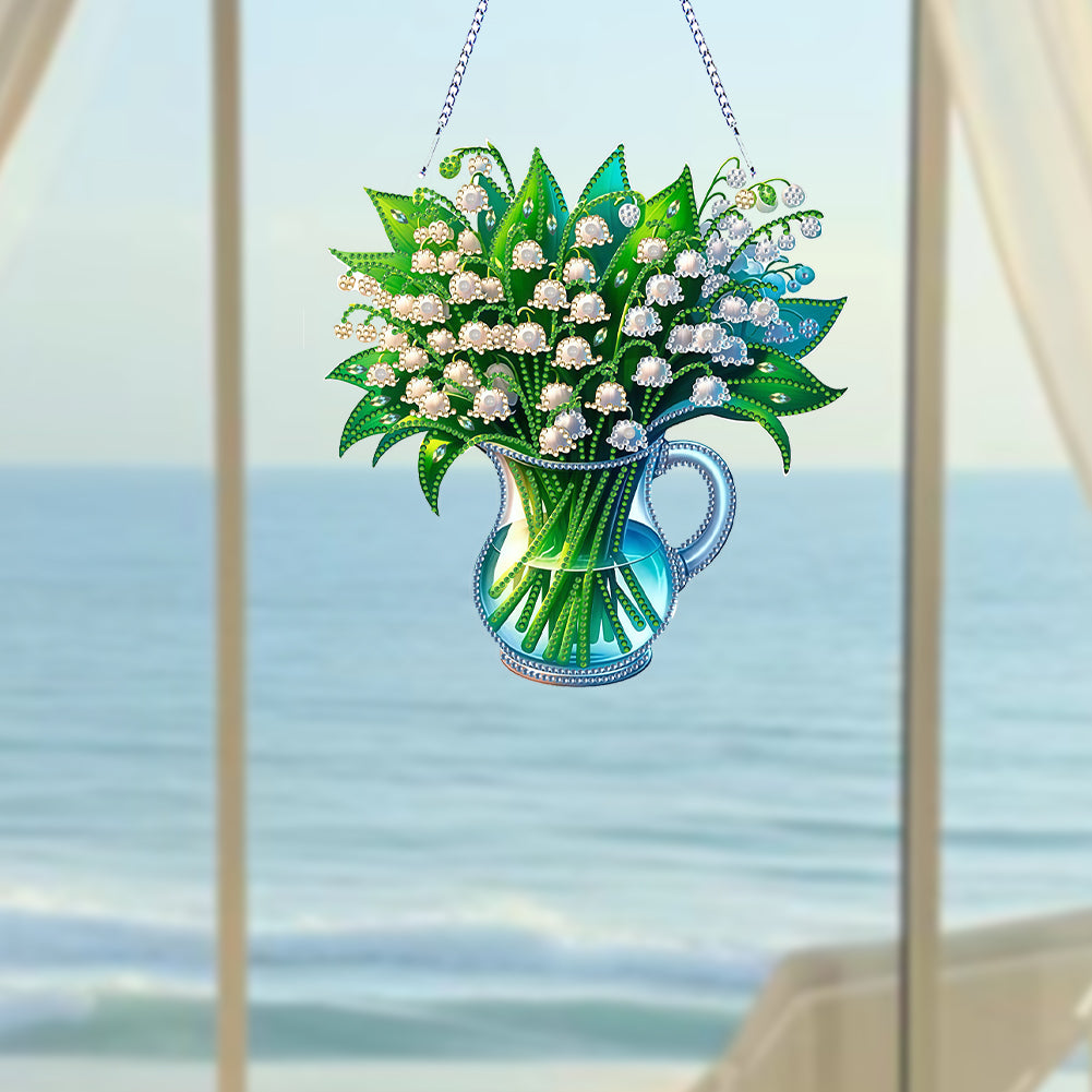 Acrylic Special Shape Animals Diamond Painting Ornaments for Garden Window Decor