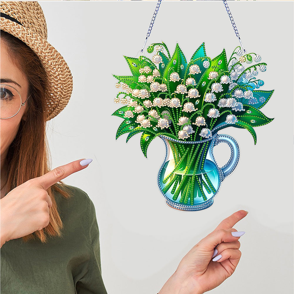 Acrylic Special Shape Animals Diamond Painting Ornaments for Garden Window Decor