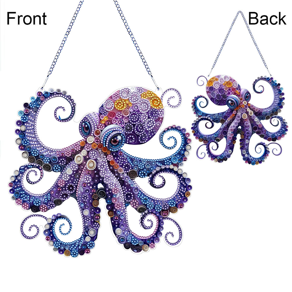 Acrylic Special Shape Animals Diamond Painting Ornaments for Garden Window Decor
