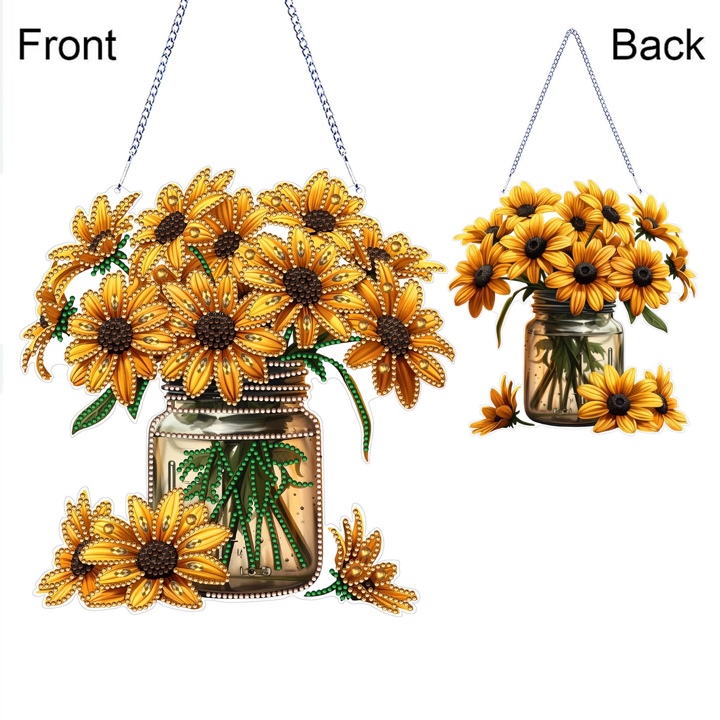 Acrylic Special Shape Animals Diamond Painting Ornaments for Garden Window Decor