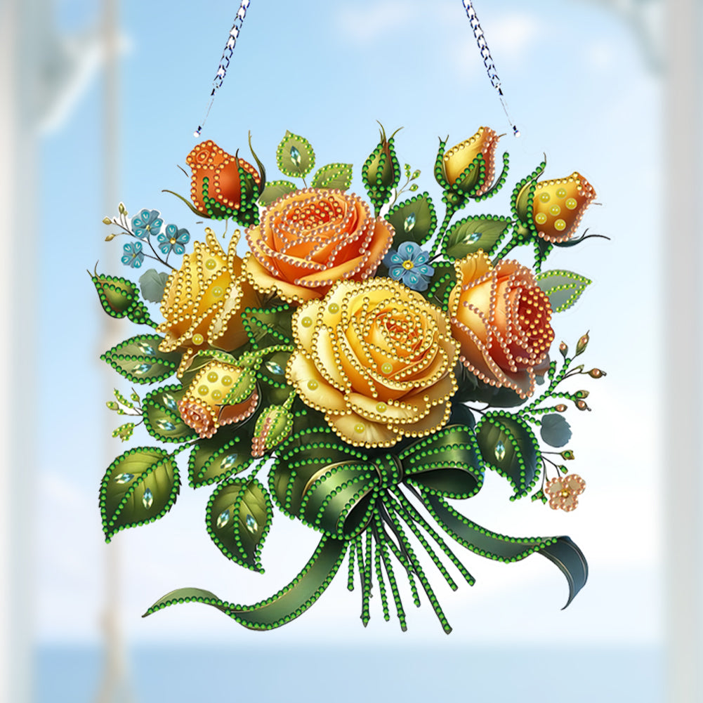 Acrylic Special Shape Animals Diamond Painting Ornaments for Garden Window Decor