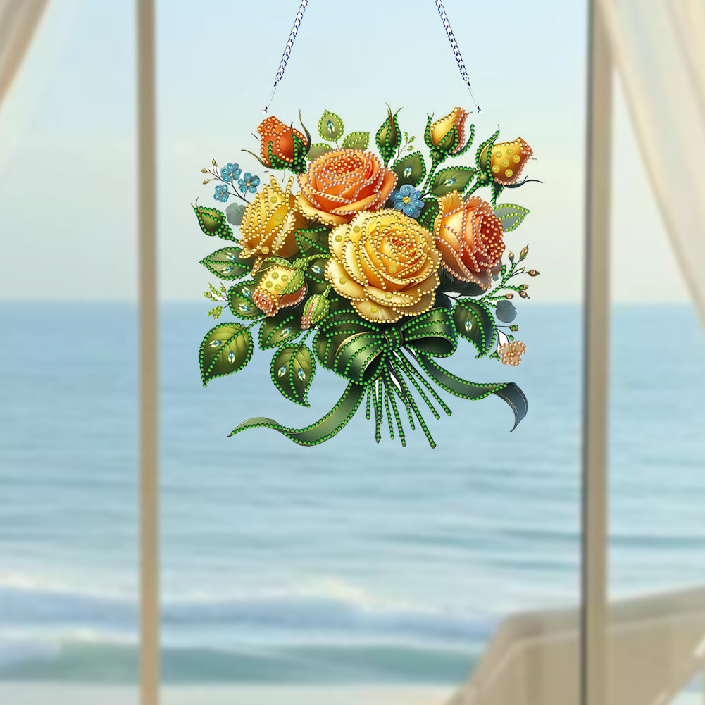 Acrylic Special Shape Animals Diamond Painting Ornaments for Garden Window Decor