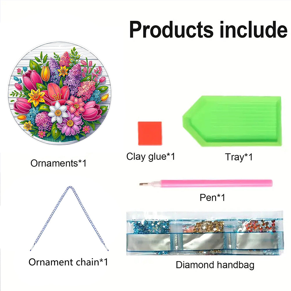 Acrylic Special Shape Animals Diamond Painting Ornaments for Garden Window Decor