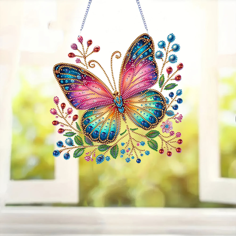 Acrylic Special Shape Animals Diamond Painting Ornaments for Garden Window Decor
