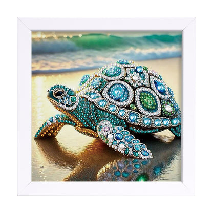 Sea Turtle - Special Shaped Drill Diamond Painting 15*15CM