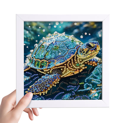 Sea Turtle - Special Shaped Drill Diamond Painting 15*15CM