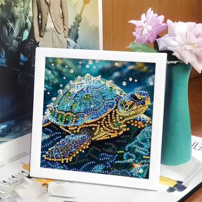 Sea Turtle - Special Shaped Drill Diamond Painting 15*15CM