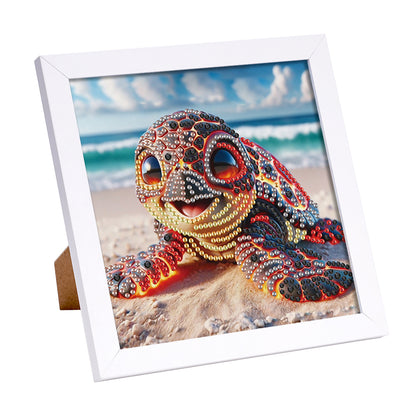 Sea Turtle - Special Shaped Drill Diamond Painting 15*15CM