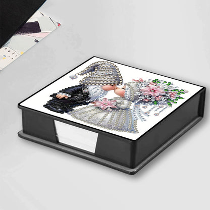 Leather 5D Diamond Painting Kit Note Box Diamond Art Notepad Box for Home Office
