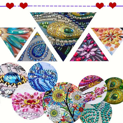 Leather 5D Diamond Painting Kit Note Box Diamond Art Notepad Box for Home Office