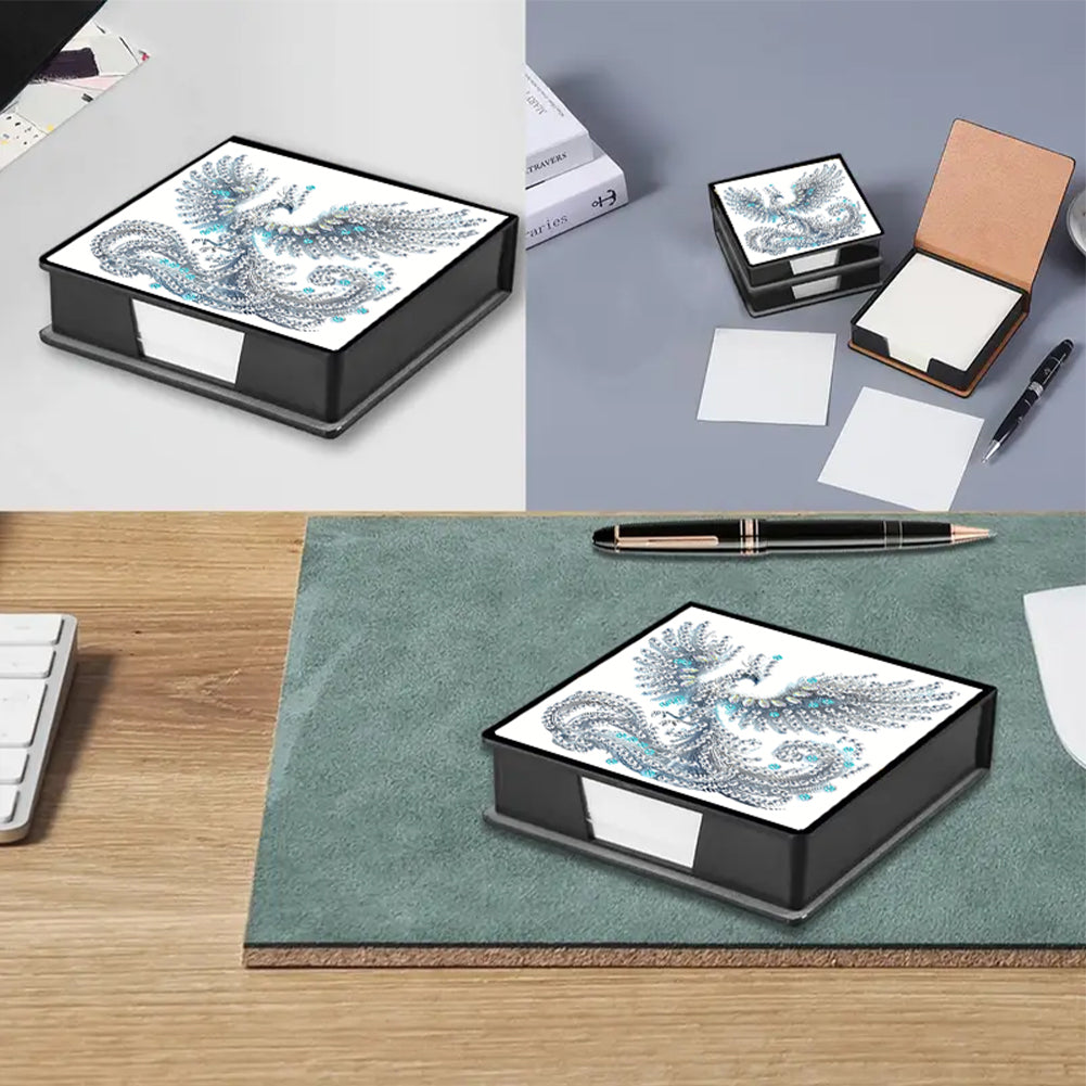 Leather 5D Diamond Painting Kit Note Box Diamond Art Notepad Box for Home Office