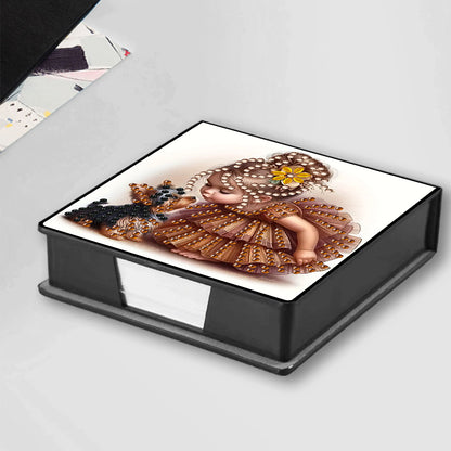 Leather 5D Diamond Painting Kit Note Box Diamond Art Notepad Box for Home Office