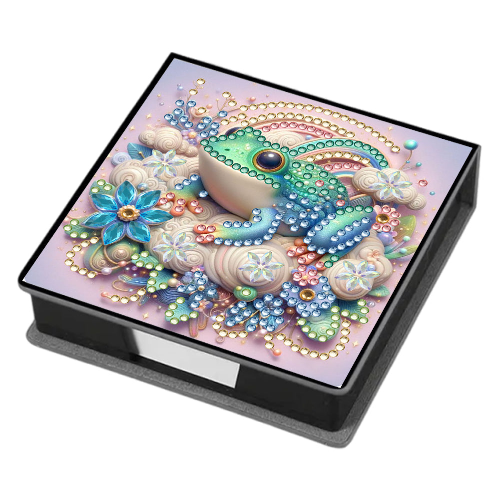 Leather 5D Diamond Painting Kit Note Box Diamond Art Notepad Box for Home Office