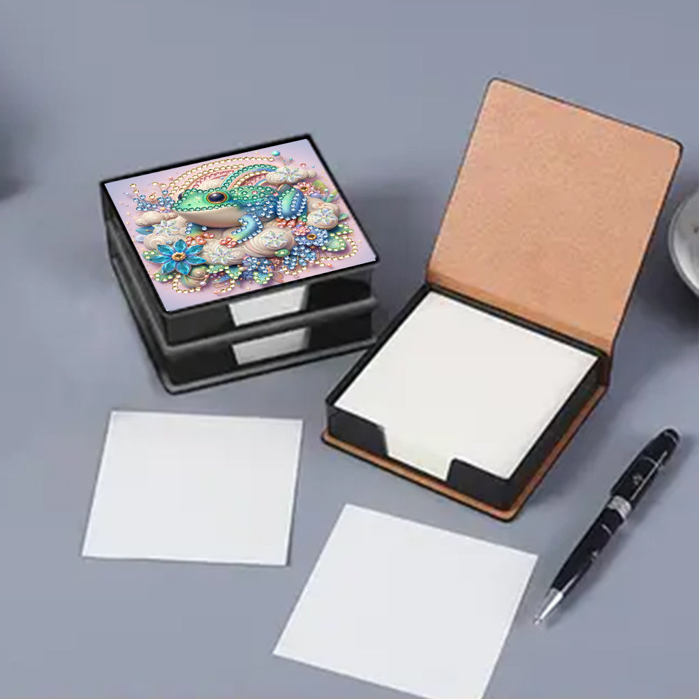 Leather 5D Diamond Painting Kit Note Box Diamond Art Notepad Box for Home Office