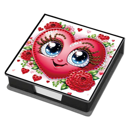 Leather 5D Diamond Painting Kit Note Box Diamond Art Notepad Box for Home Office