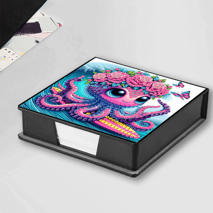 Leather 5D Diamond Painting Kit Note Box Diamond Art Notepad Box for Home Office