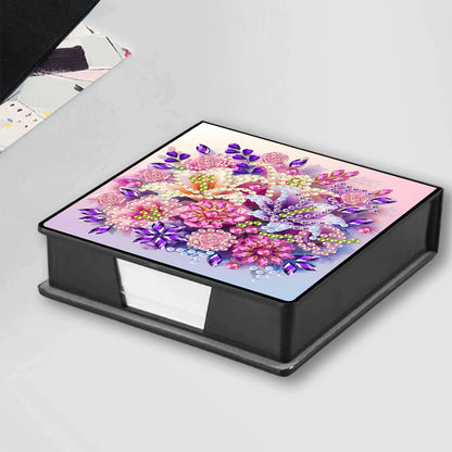 Leather 5D Diamond Painting Kit Note Box Diamond Art Notepad Box for Home Office