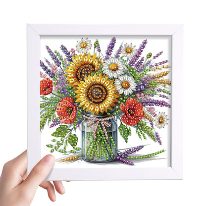 Butterfly Bouquet - Special Shaped Drill Diamond Painting 15*15CM