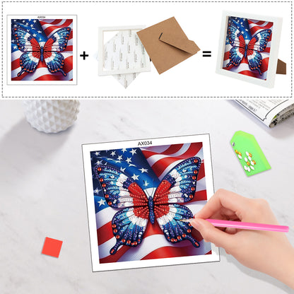 Butterfly Bouquet - Special Shaped Drill Diamond Painting 15*15CM