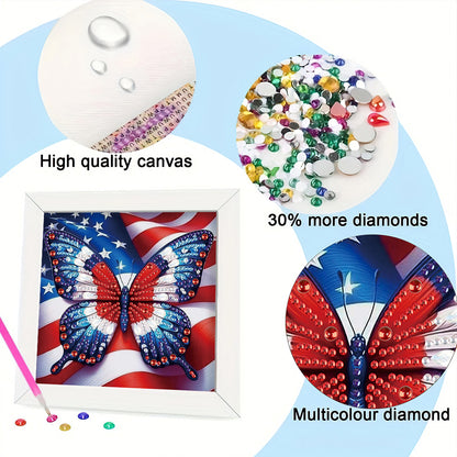 Butterfly Bouquet - Special Shaped Drill Diamond Painting 15*15CM