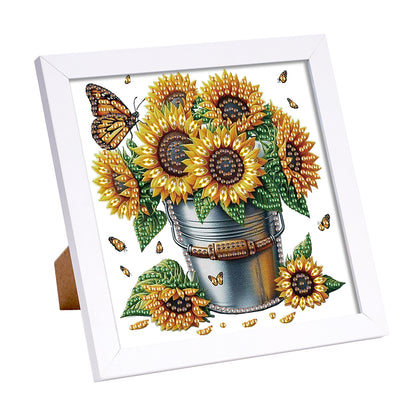 Butterfly Bouquet - Special Shaped Drill Diamond Painting 15*15CM