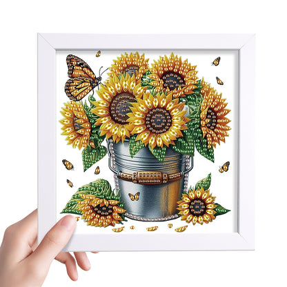 Butterfly Bouquet - Special Shaped Drill Diamond Painting 15*15CM