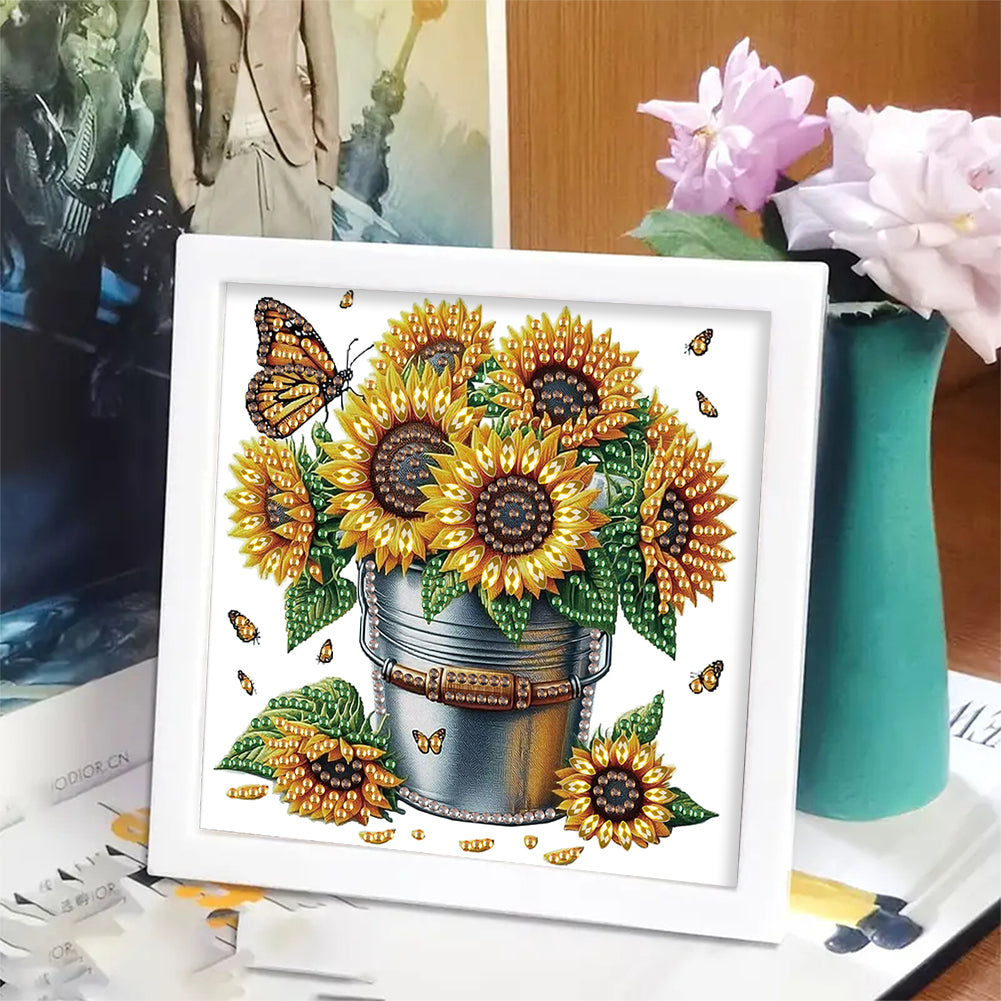 Butterfly Bouquet - Special Shaped Drill Diamond Painting 15*15CM