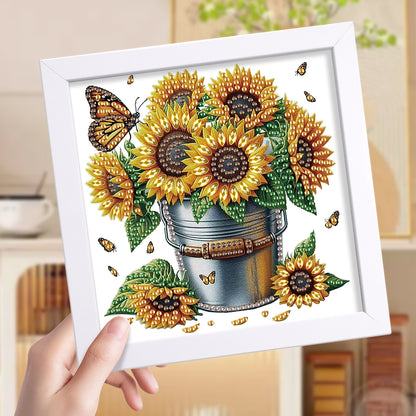 Butterfly Bouquet - Special Shaped Drill Diamond Painting 15*15CM