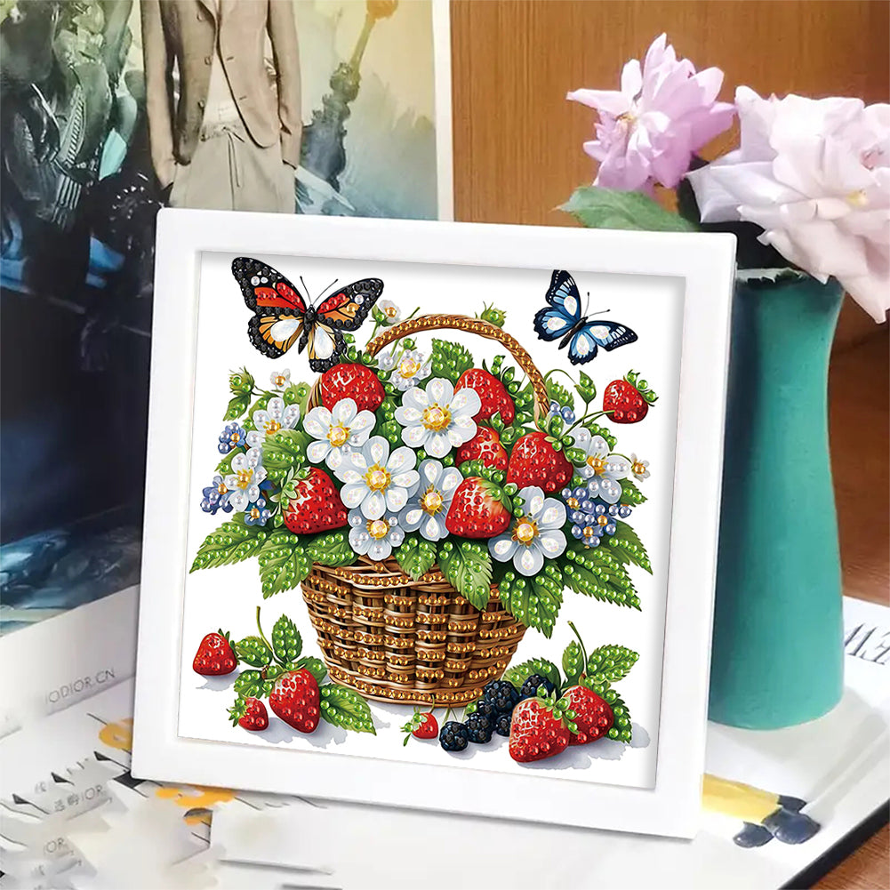 Butterfly Bouquet - Special Shaped Drill Diamond Painting 15*15CM