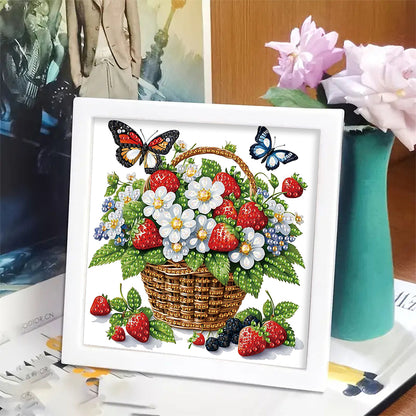 Butterfly Bouquet - Special Shaped Drill Diamond Painting 15*15CM