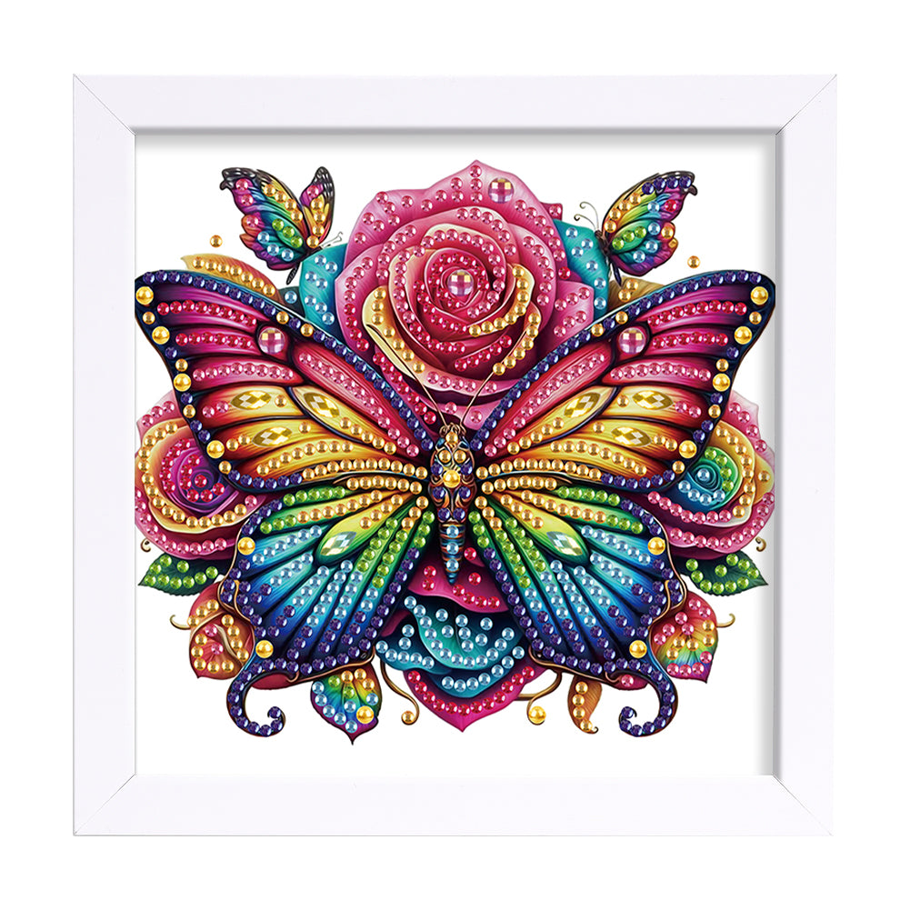 Butterfly Bouquet - Special Shaped Drill Diamond Painting 15*15CM