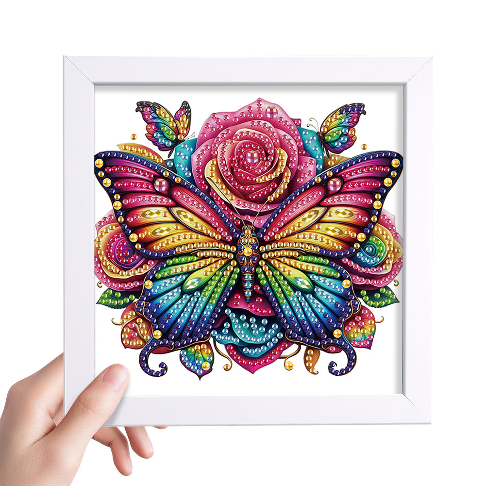 Butterfly Bouquet - Special Shaped Drill Diamond Painting 15*15CM