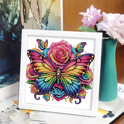 Butterfly Bouquet - Special Shaped Drill Diamond Painting 15*15CM