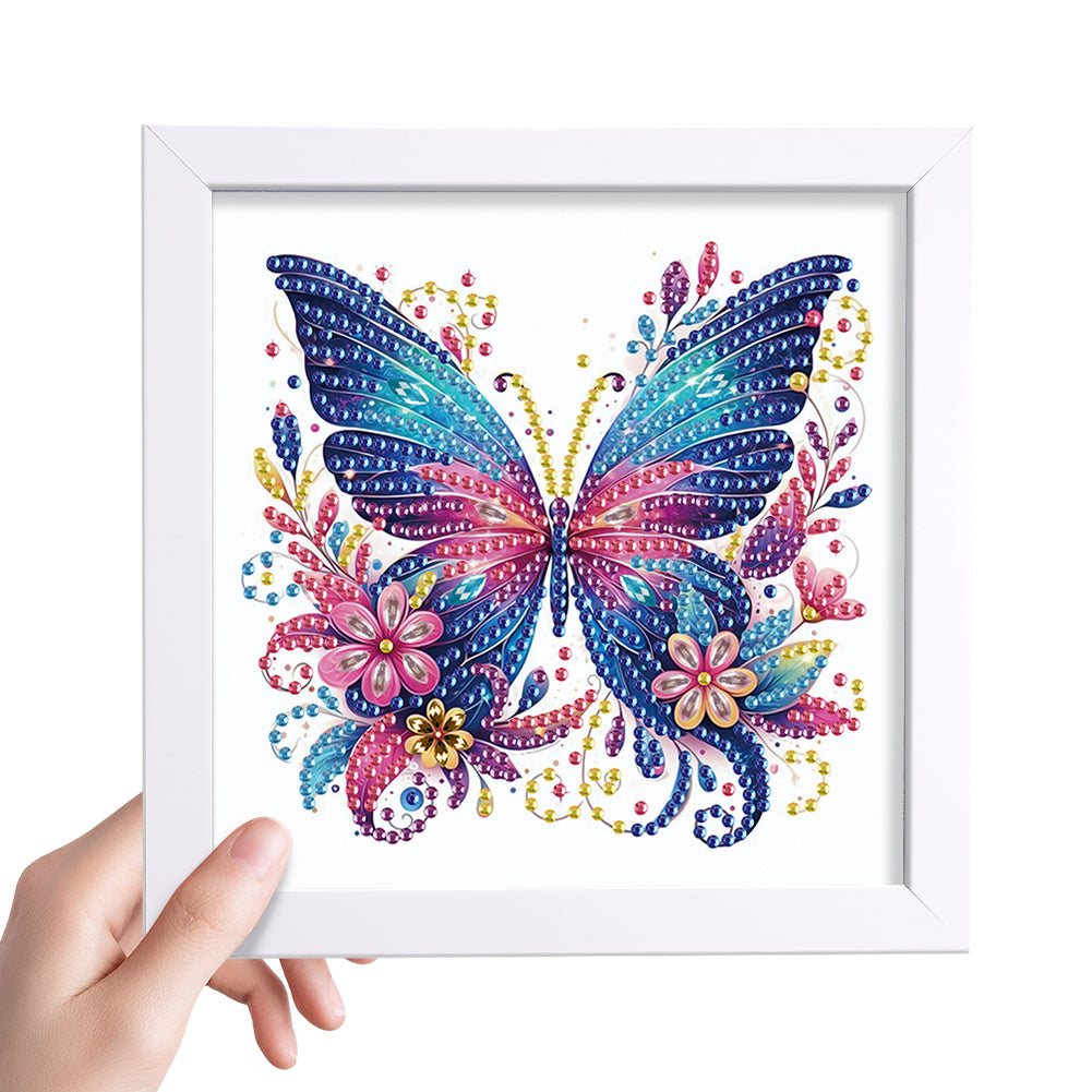 Butterfly Bouquet - Special Shaped Drill Diamond Painting 15*15CM